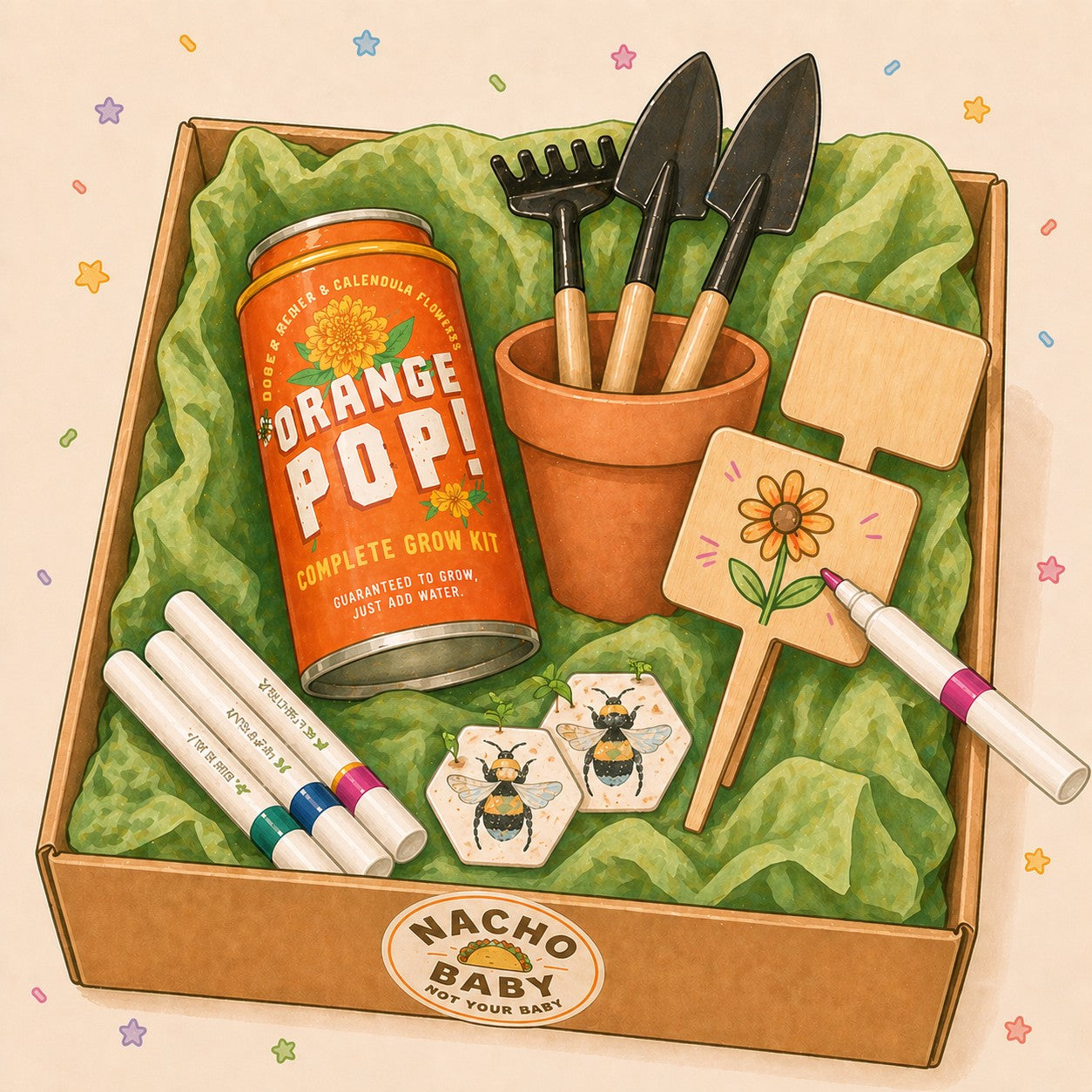 Green Thumbs Up Themed Toy Gift Box