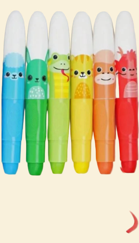 Color Craze art activity box for kids — paint a bear, scratch paper, jumbo crayons | Nacho Baby